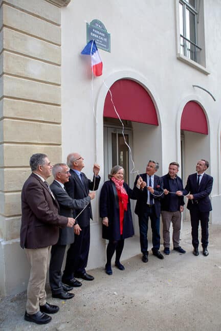 Inaugurations sous le signe des femmes à la caserne de Reuilly 3 inauguration passage emma calve
