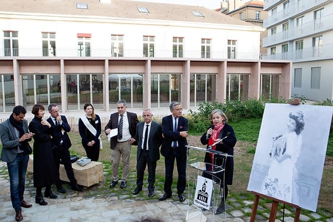 Inaugurations sous le signe des femmes à la caserne de Reuilly 1 inauguration passage emma calve