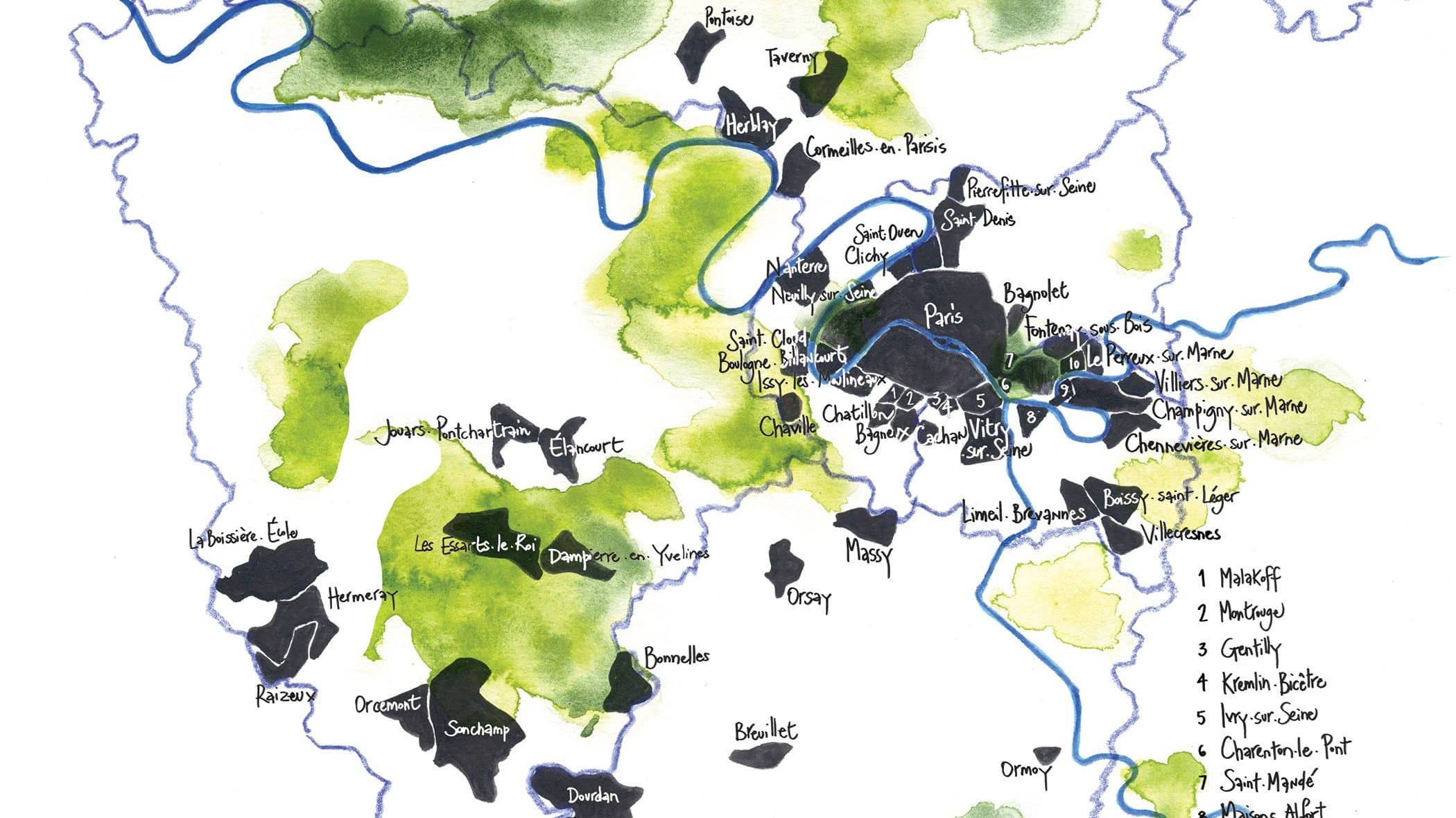 Notre projet stratégique 8 La groupe Paris Habitat est présent dans 54 communes