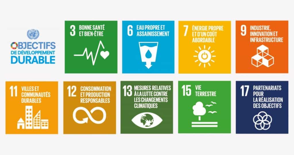Notre responsabilité sociétale 3 Objectifs de Développement Durable