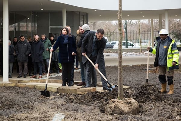 Cérémonie du 100 000e logement social financé par la ville de Paris à Fayolle 2 inauguration fayolle