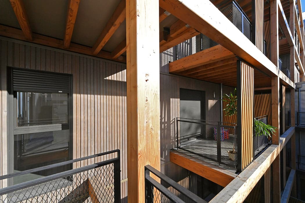 Paris Habitat remporte le geste de bronze pour la résidence Jean Jaurès (19e) 3 Structure en bois Jean Jaurès