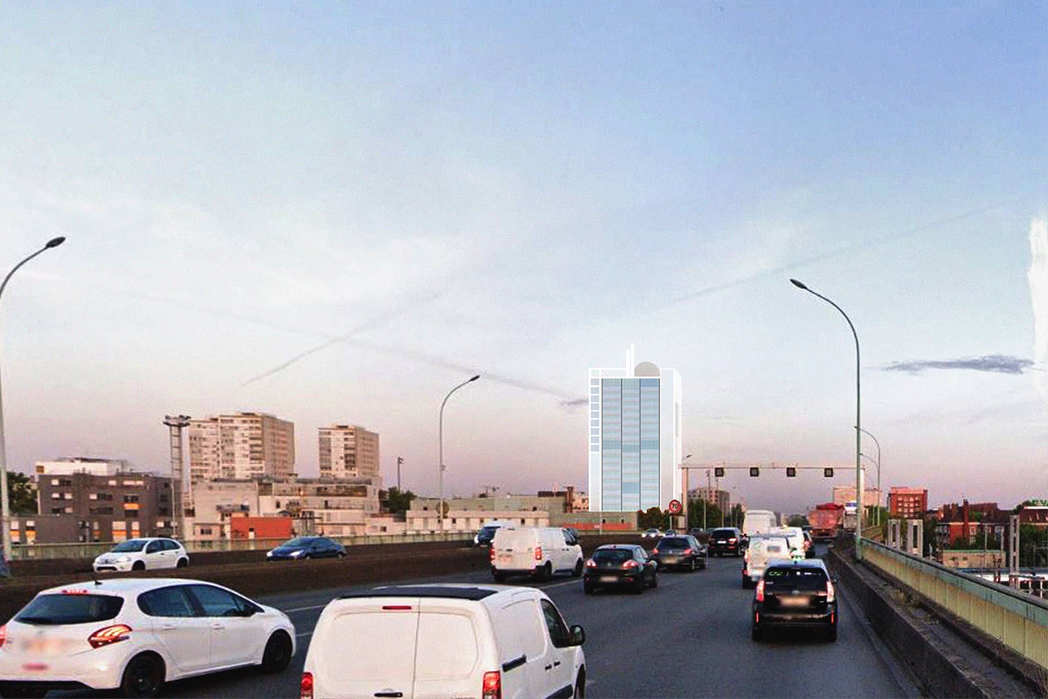 La nouvelle Tour des Poissonniers - Paris 18e 1 Périphérique parisien tour des poissonniers